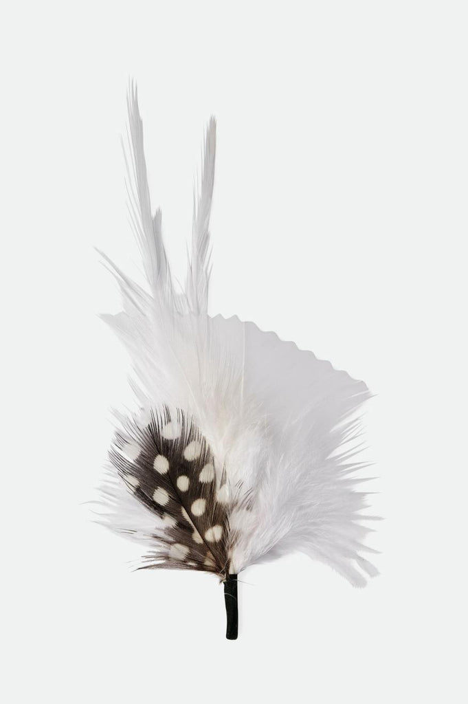 Brixton Unisex Brixton Hat Feather - White/Black | Profile