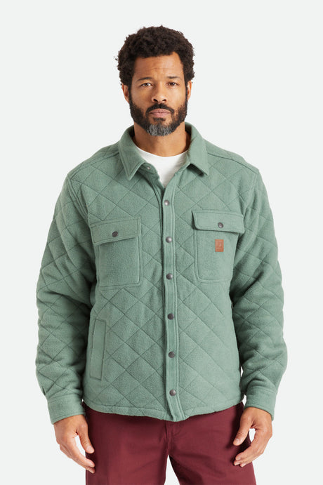 Cass Quilted Fleece Jacket - Dark Forest