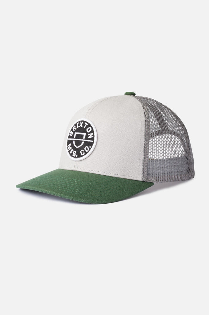 Brixton Crest NetPlus MP Mesh Cap - Silver Pine/White