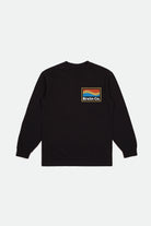 Men's New Wave L/S Standard Tee - Black - Front Side