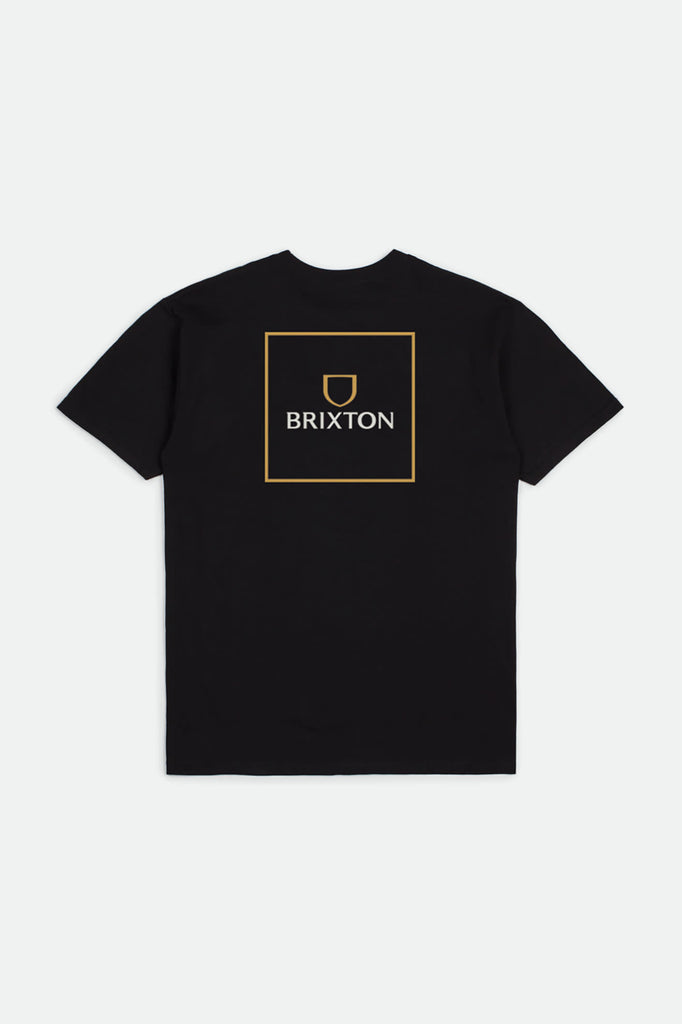 Brixton Alpha Square S/S Standard Tee - Black/Lemon Curry