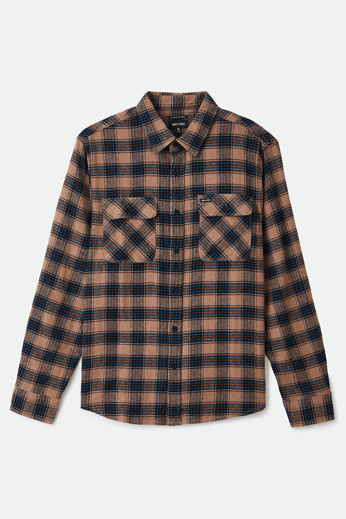 Brixton Bowery Lightweight L/S Utility Flannel - Pine Bark