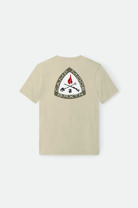 Camp Mode Recycled S/S Standard Tee - Sand