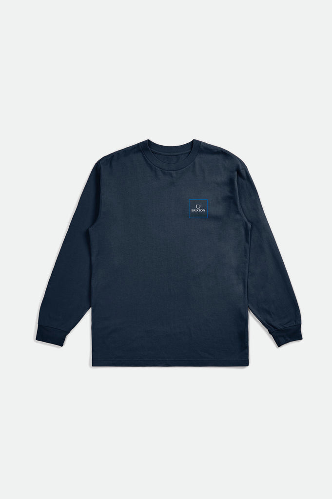 Brixton Alpha Square L/S Standard Tee - Moonlit Ocean