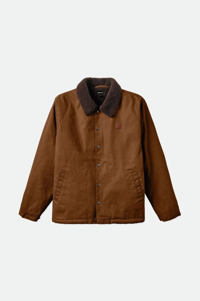 Brixton Beta Sherpa Lined Coaches Jacket - Desert Palm