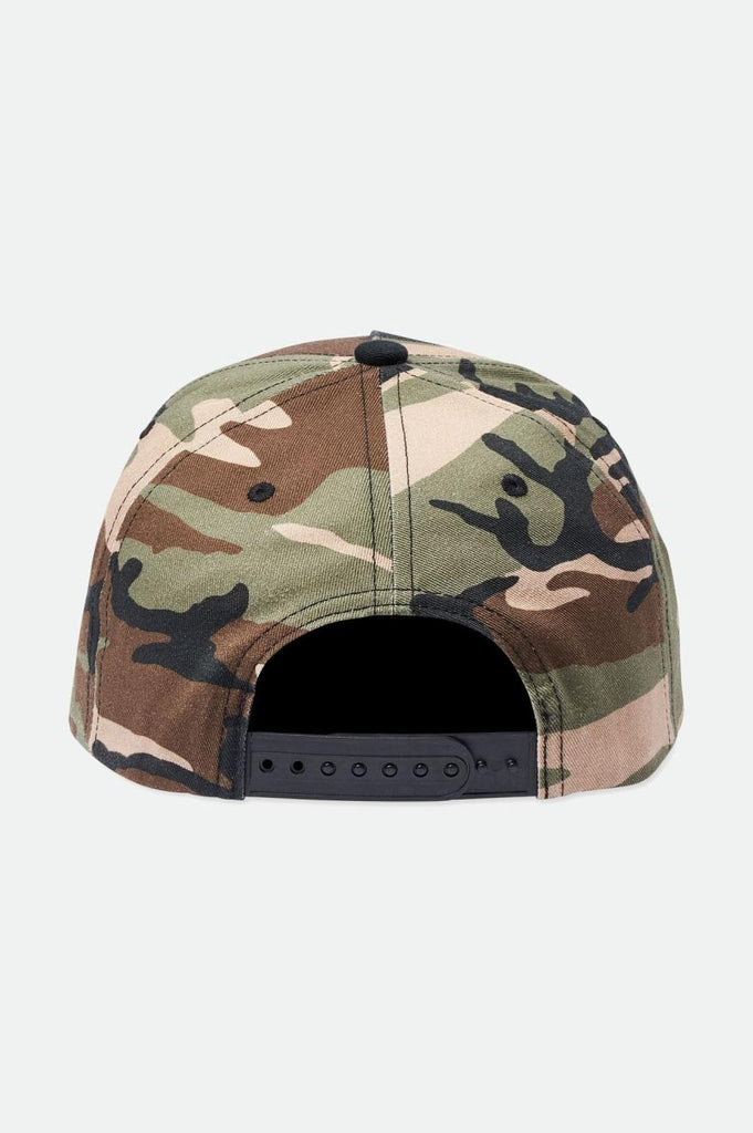 Brixton Crest MP Snapback - Camo Surplus/Black